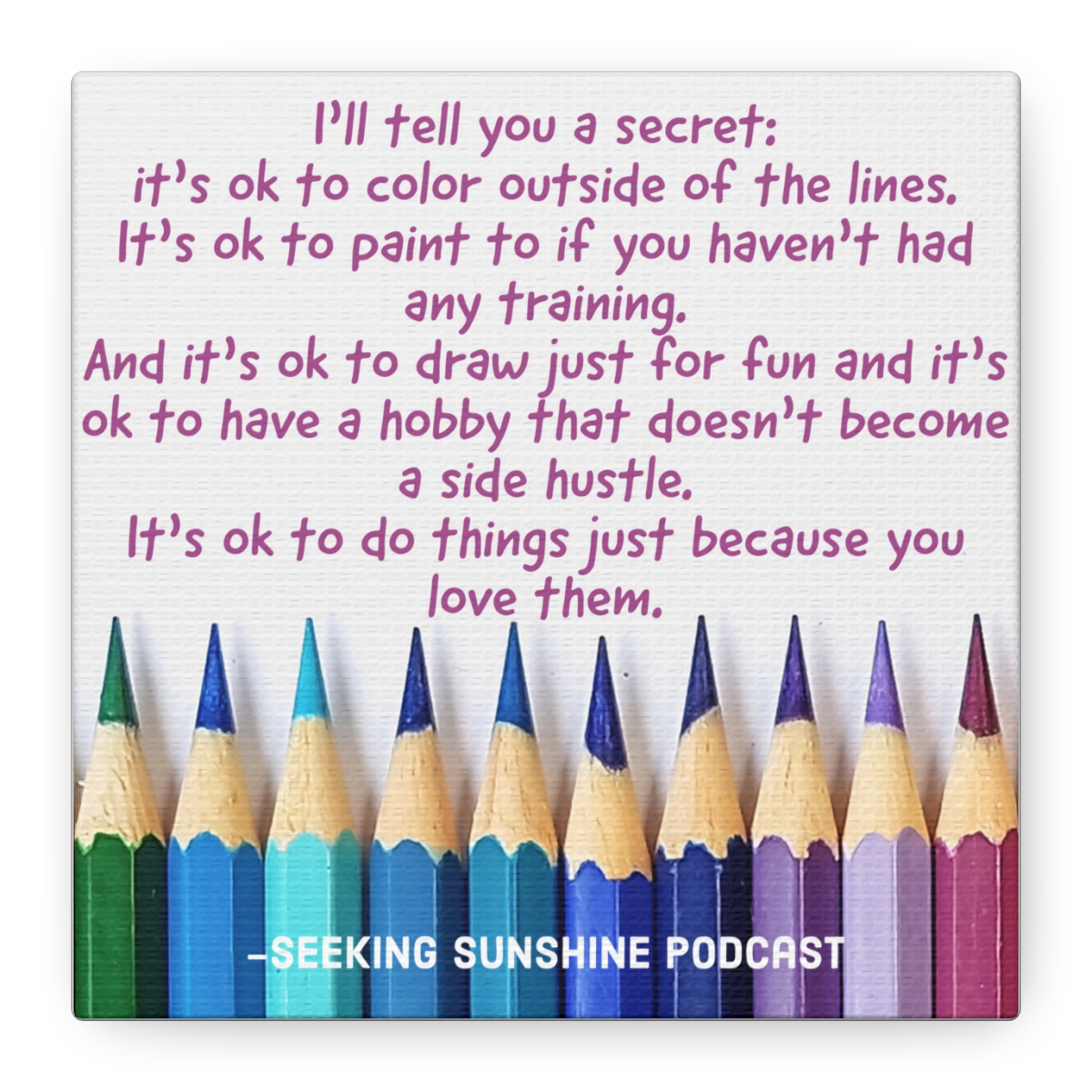 Color Outside the Lines Canvas
